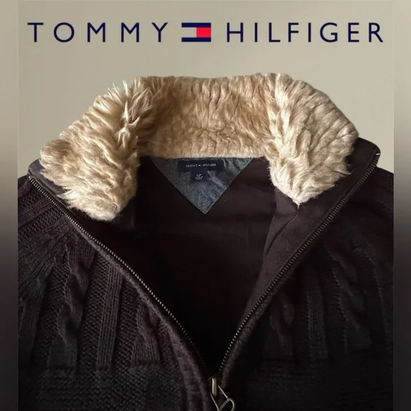 🛍️SALE🛍️ Tommy Hilfiger Women’s Full-zip Cable-knit Cardigan Sweater - Picture 5 of 9